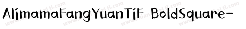 AlimamaFangYuanTiF BoldSquare字体转换